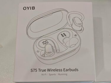 Спортивні навушники OYIB Bluetooth 5.4, мікрофон ENC, 50HD HiFi, світлодіод, IPX7, вушні дроти, Taro Purple