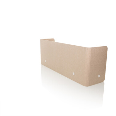 Акустична перегородка для офісу FLEXMIUT U 160x40x60 PET бежева hjh OFFICE