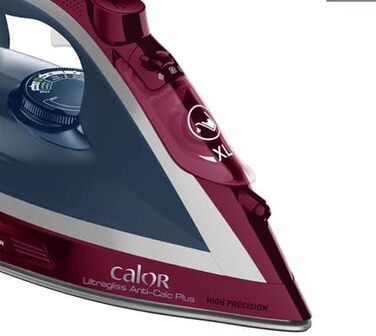 Праска з парою Calor Ultragliss Anti-Calc Plus FV6834C0, 2800 Вт, блакитний та фіолетовий