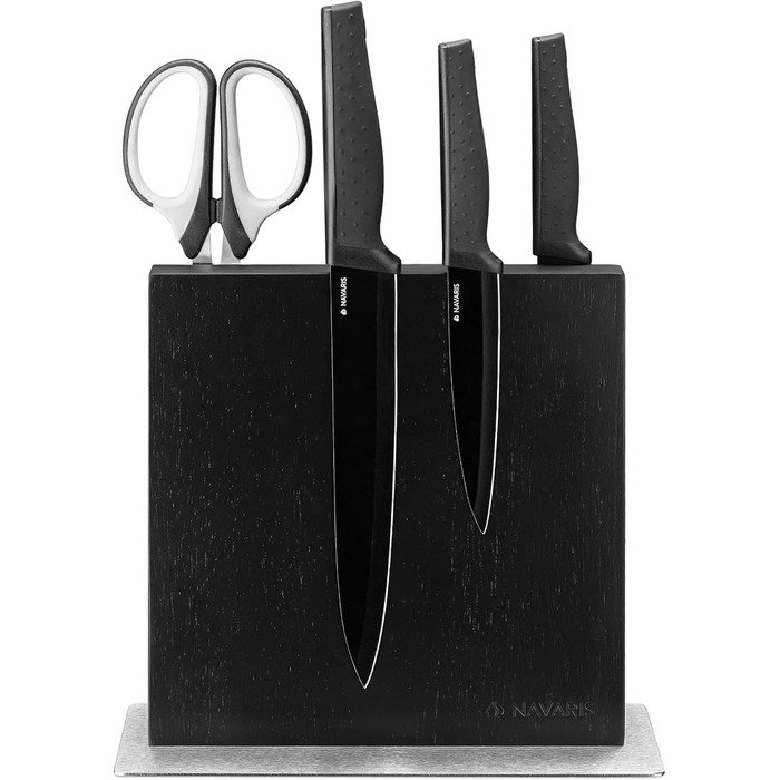 Тримач для ножів Navaris з двостороннім магнітом чорний