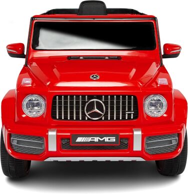 Електромобіль Mercedes G63 AMG для дітей, ліцензія, 12V, з пультом, MP3, червоний