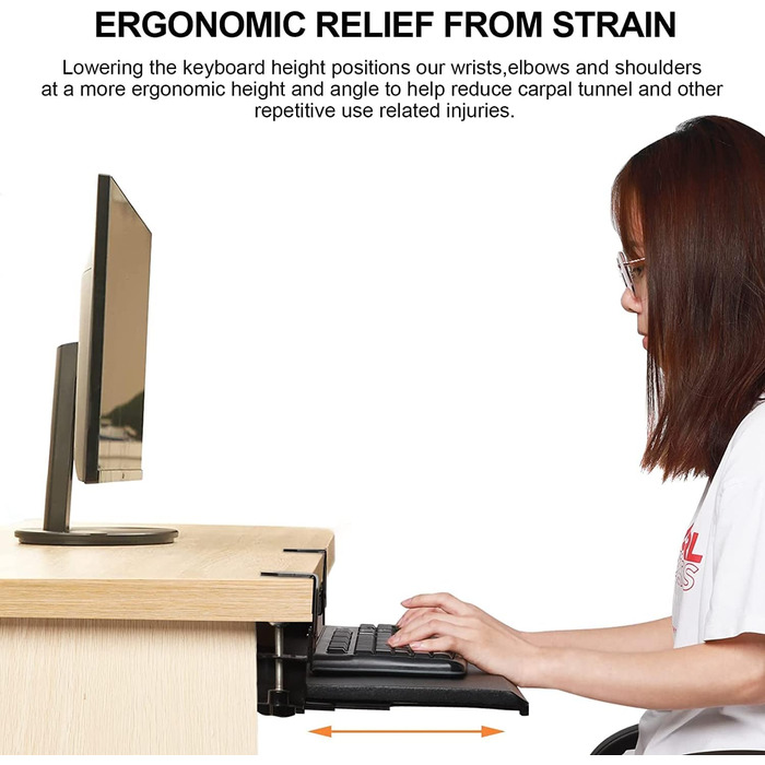 Кріплення для клавіатури BigTron з клемою, чорний колір, нове дизайну