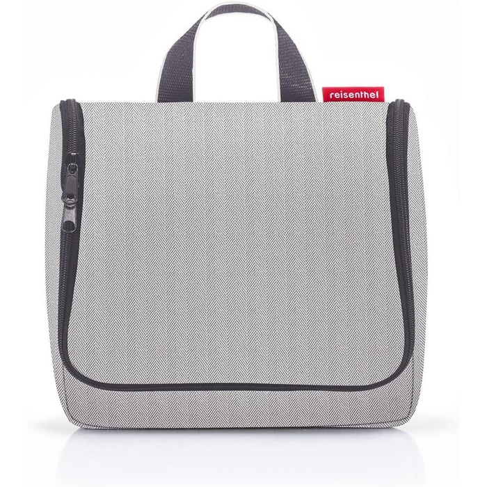 Сумка-органайзер Reisenthel для туалетних аксесуарів з гачком, водонепроникний матеріал (Herringbone Grey, смугастий)