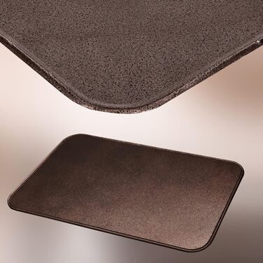 Підставка під камін KOTARBAU® 48 x 80 см, сталь з антик-мідним покриттям, захист від бруду та іскр