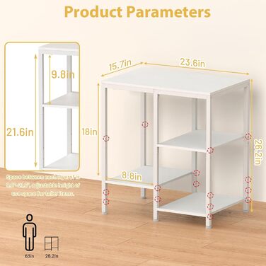 Металева кухонна вітрина-органайзер на 4 яруси, регульована, для кавової станції, чорна