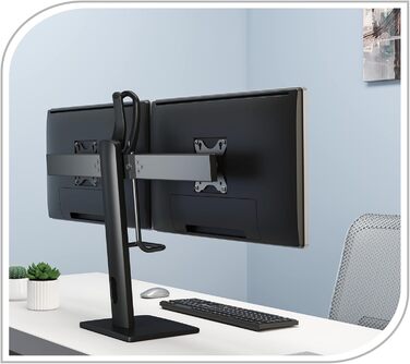 Кріплення для монітора PureMounts® - регульоване, чорне, для 1 монітора (VESA 75x75 - 100x100)