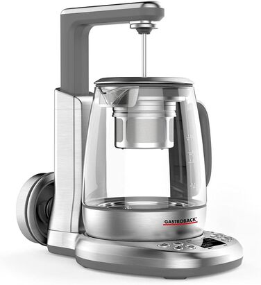 Електричний чайник GASTROBACK з регулюванням температури та ситом для листового чаю та пакетиків
