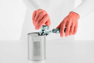 Преса для імбиру та часнику RÖSLE з відкидним ситом, нержавіюча сталь 18/10, придатна для миття в посудомийній машині (з відкривачем для банок)