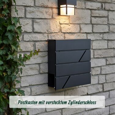 Скрінька для листів Relaxdays з відсіком для газет