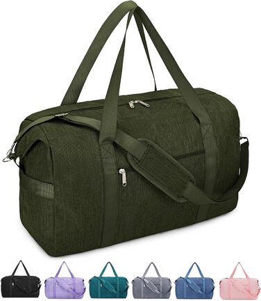 Ручна поклажа Narwey 40L Army Green - Дорожня сумка жіноча/чоловіча 52x35x22 см