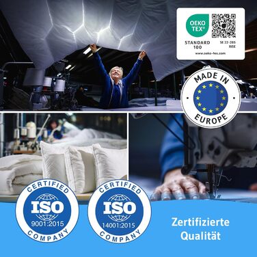 Ковдра зимова 155x220 см Blanco для алергіків, тепла та дихаюча, з вологорегулюванням, екологічна стегане покривало