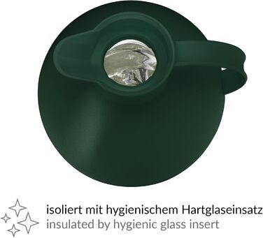 Термос Alfi Kugel 0.94л Smoke Pine Green: дизайнерський термос з нержавіючої сталі, BPA-free