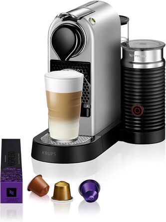 Кавомашина Nespresso Krups Citiz & Milk XN741B с автоматичним відключенням, срібна
