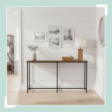 Стіл-консоль Relaxdays з широкою стільницею в індустріальному стилі