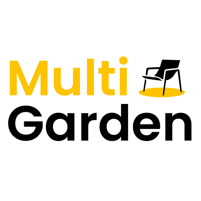 Комплект садових меблів MultiGarden із пластику, чорний, 3 предмети