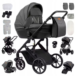Дитячий прогулянковий візок STYLOWY MAGIC ZC 3в1: люлька, автокрісло та аксесуари