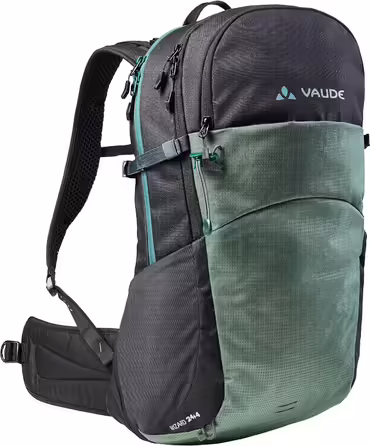Рюкзак VAUDE Wizard 24+4 літри унісекс, чорний/зелений, для туризму та міста