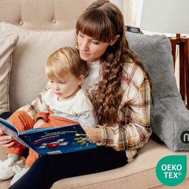 Підкушник Nestlé Pelz для читання та відпочинку в ліжку, штучне хутро, з підлокітниками, для дорослих та дітей, салатовий колір