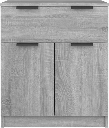 Комод Credenza Шафа 60x30x70см Інженерне дерево (Сіра Sonoma)