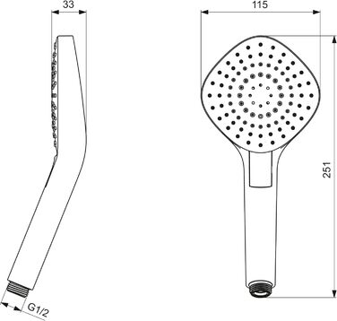 Ручний душ Ideal Standard B2231AA Idealrain Evo, (Diamond)