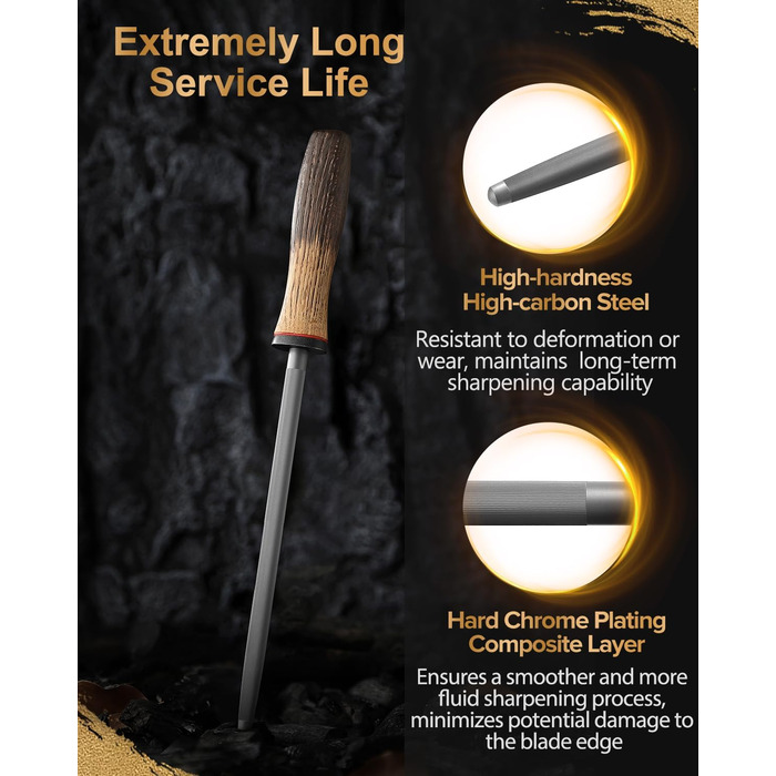 Набір кухонних ножів XINZUO Damaststahl: професійний шеф-ніж, кухонні ножі з дамаської сталі, преміум-якість, ергономічна ручка з білого дуба, серія Mo (заточувач у комплекті)