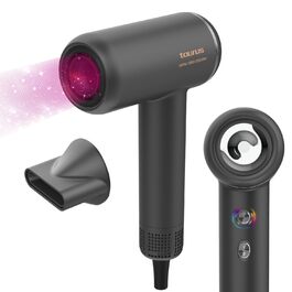 Тaurus Digital Force 2000 - іонізатор для волосся, 1800 Вт, безщітковий мотор, 5 температур, 2 швидкості, холодний потік, компактний, легкий, з магнітним аксесуаром