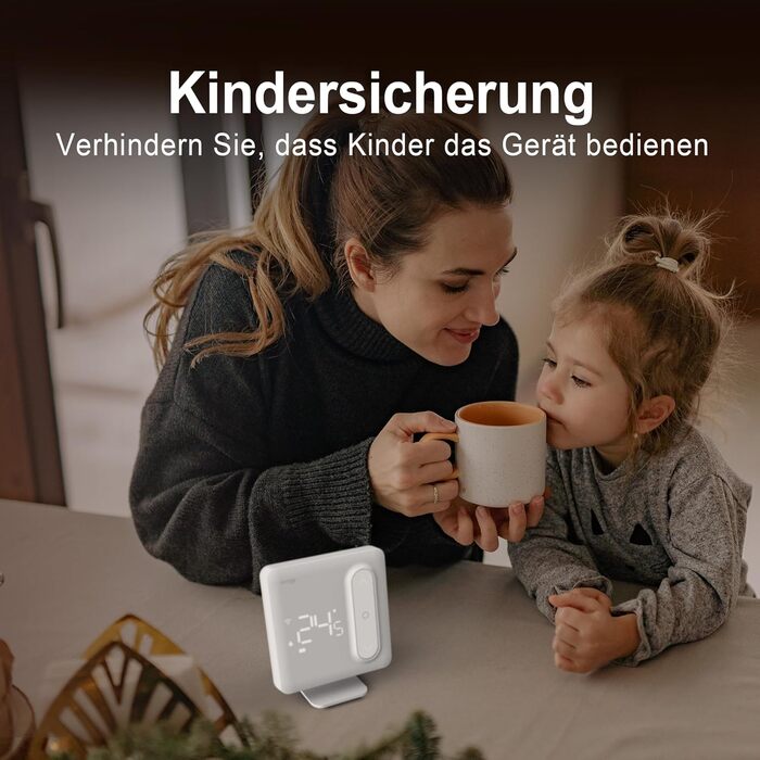 Smart термостат на радіатор 2 шт., Zigbee, бездротовий, з керуванням через Tuya APP та голосовими помічниками (Alexa, Google Assistant), енергозбереження (з датчиком температури Zigbee)