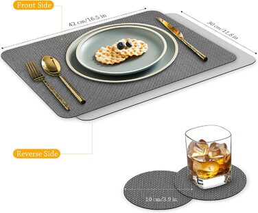 Набори серветок на стіл, 6 шт., чорні, миючі, підставки під тарілки, серветки для дітей, осінні, шкіряні, підставки під тарілки