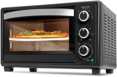 Мультифурна Cecotec Bake&Toast 1090 Black: 1000 Вт, 26 л, таймер, регулювання температури до 230ºC, решітка-гриль, лопатка, комплект