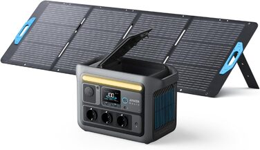 Anker SOLIX Портативна електростанція, 1200W (1600W пікова потужність), 768Wh LiFePO4 акумулятор, для кемпінгу, подорожей, RV, резервне живлення (сонячна панель опційно)