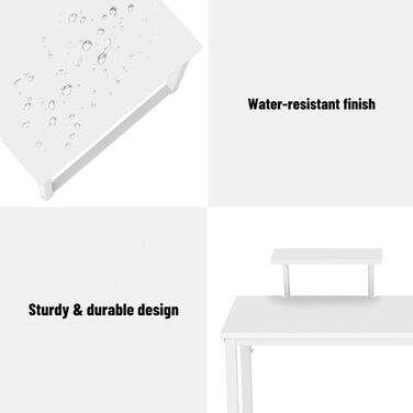 Комп'ютерний стіл SDHYL 100 см: сучасний стіл з полицями для дому та офісу