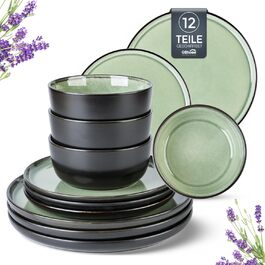 Набір посуду GBHOME 12 шт. з реактивною глазур'ю (12 шт.)