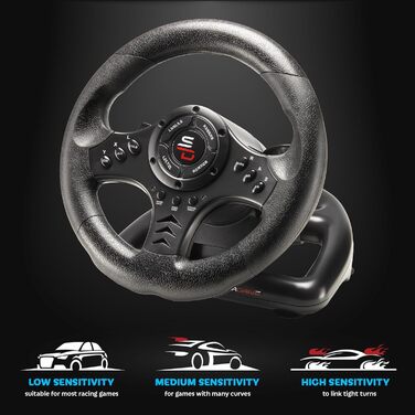 Racing Wheel Rennlenkrad SV450 Subsonic з педалями, вібрацією та перемикачем – для Xbox X/Series X, Switch, PS4, Xbox One, PC
