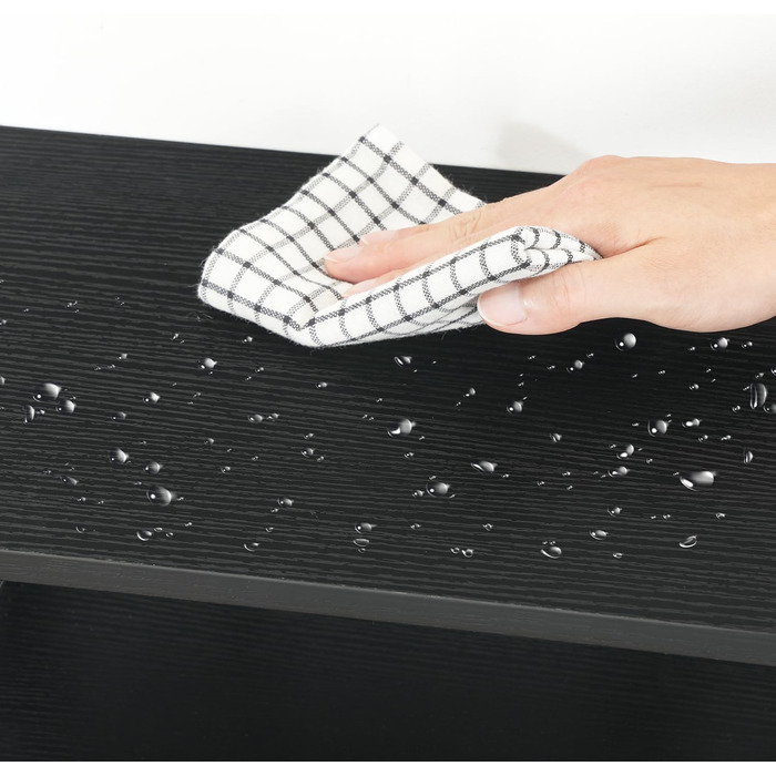 HOOBRO Стійка для принтера, 3-ярусний стіл-організатор, багатофункціональний письмовий стіл, стійка-шафа для принтера, з регульованою полицею, для офісу, кухні, вітальні, чорний EBB06PS01