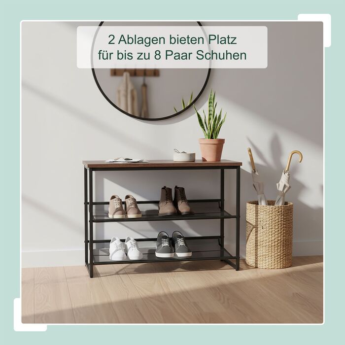 Стелаж для взуття Relaxdays металевий 75x30x52 см