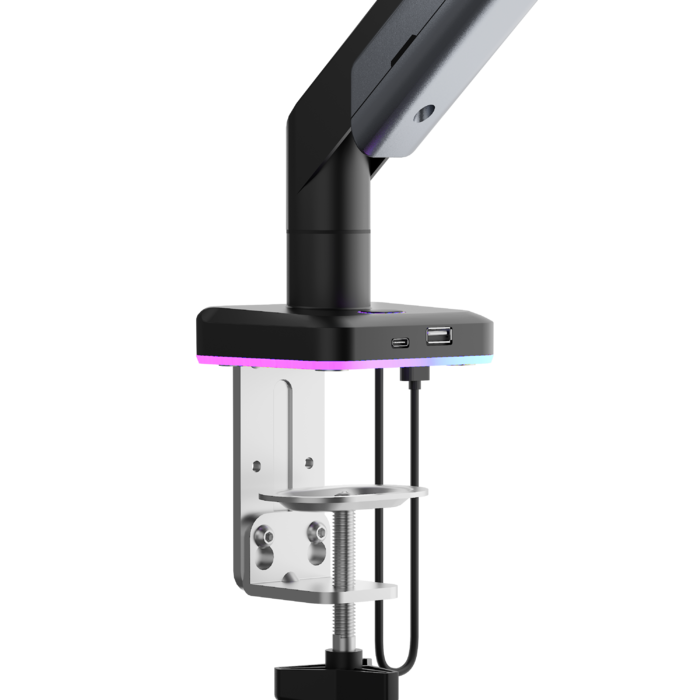 Настільне кріплення для монітора Anda Seat Stealth Pro II RGB 17’’-42’’ Titanium