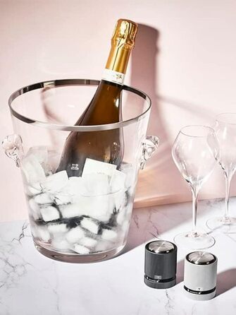 Лінія - Пробка для шампанського - Для герметичної герметизації та зберігання відкритих пляшок ігристого вина - Гарантія 5 років - Винний подарунок - Алюмінієві фарби