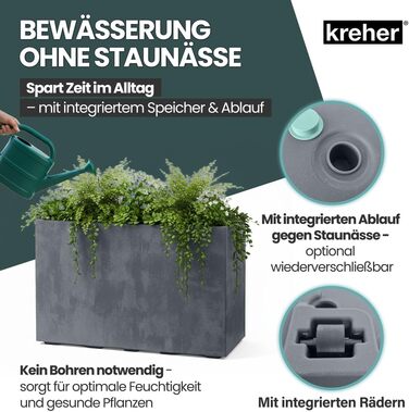 Крехер XL Квітник Міленіум: набір кольорів та розмірів. Натуральний вигляд каменю, міцний пластик. Ідеальний для розділення простору (прямокутний)