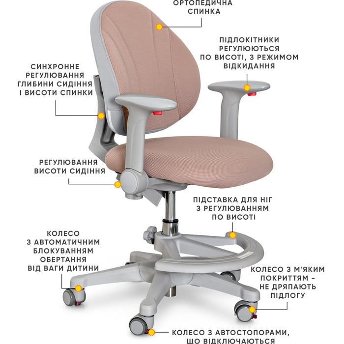 Дитяче крісло Evo-kids Mio-BR (арт.Y-407 BR)