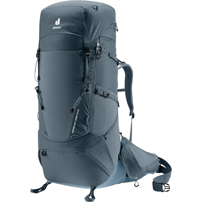 Чоловічий трекінговий рюкзак deuter Aircontact Core 7010 (1 упаковка) (7010 л, графіт-сланець)