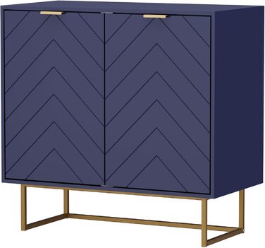 Комод UEV з 2 дверцятами, 80x40x77,5 см - шафа для вітальні, спальні, кухні