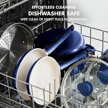 GreenPan Rio: Сковорода з антипригарним покриттям Ceramic Nonstick 20.3 см + Силіконовий шпатель, Soft Grip, PFAS-free, для плити та духовки, блакитний