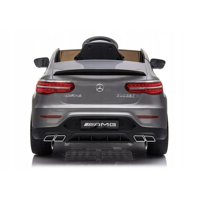 Дитячий електромобіль Mercedes GLC 63S (4x4, 12V 9Ah) — сріблястий, лакований
