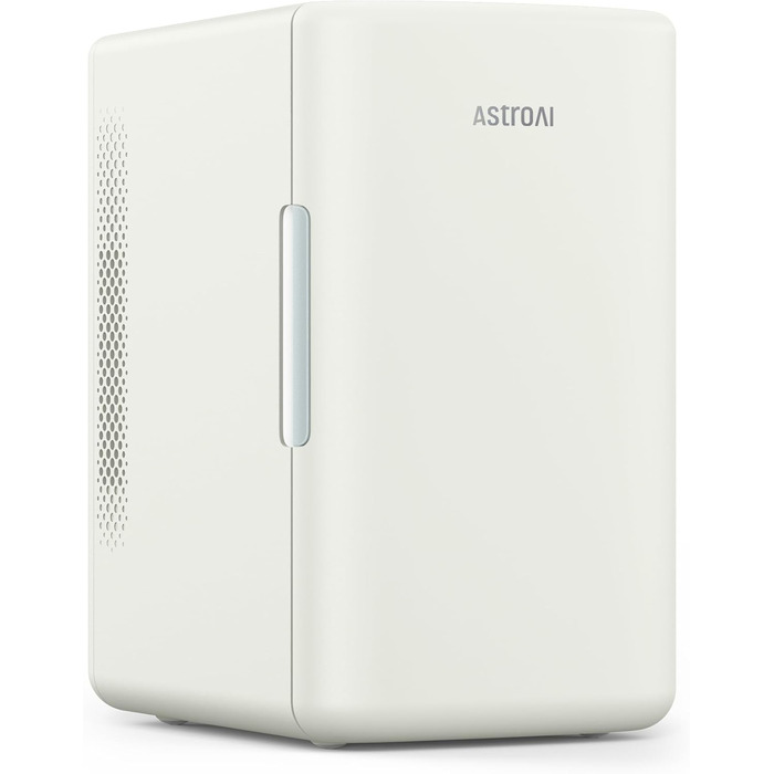 AstroAI Міні холодильник 2-в-1, 6 літрів, з функцією охолодження та підігріву, 12V/220V, для авто, офісу та гуртожитку (Бежевий)