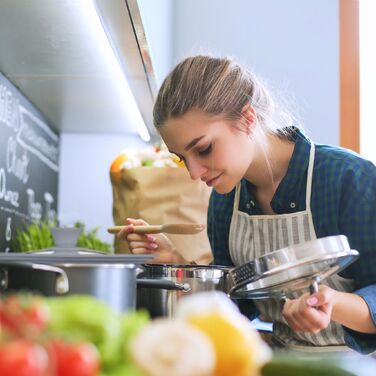 Кришка для каструлі Relaxdays 26-30 см з силіконовим краєм