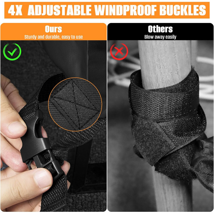 Захисний чохол для садово-патіо меблів, 250x250x90 см, водовідштовхуючий, стійкий до УФ-випромінювання, 420D, для вулиці