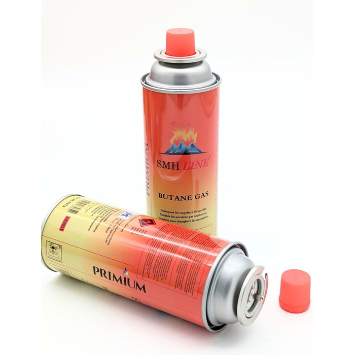 Набір газового пальника Gaskocher для кемпінгу з 8 балончиками бутану 227г, 1-ти вогонь, 2.2 кВт, Piezo запалювання, кейс