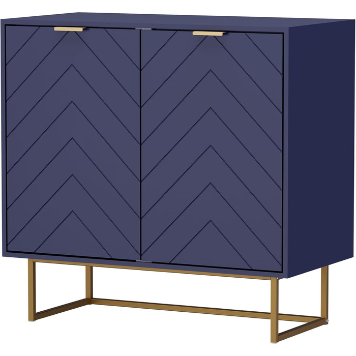 Комод UEV з 2 дверцятами, 80x40x77,5 см - шафа для вітальні, спальні, кухні