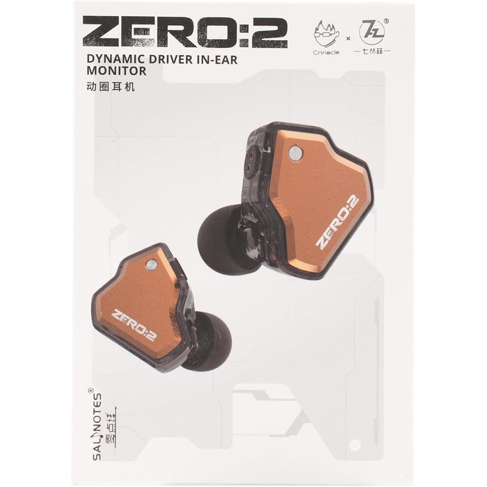 Гц x Crinacle Zero 2 IEM, 10 мм драйвер, дротовий, ігровий, кабель OFC (сріблястий), 7