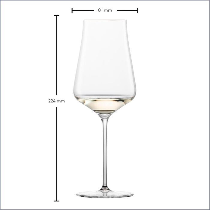 Кельмахи Zwiesel Glas для червоного та білого вина, набір 2 шт. з Tritan-кристалу, стійкі до миття в посудомийній машині